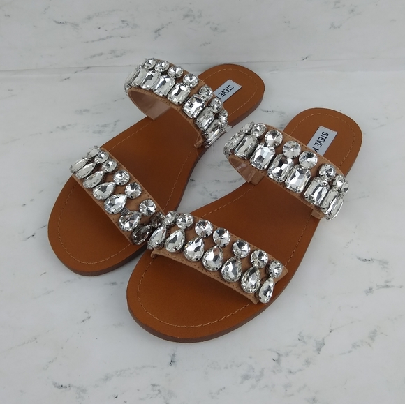 *LAST🍐 NEW Steve Madden Jewel Slide Sandals - Picture 4 of 8